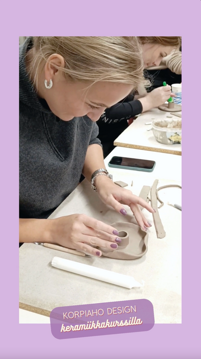 Elämyksellinen keramiikkakurssi omalle ryhmälle